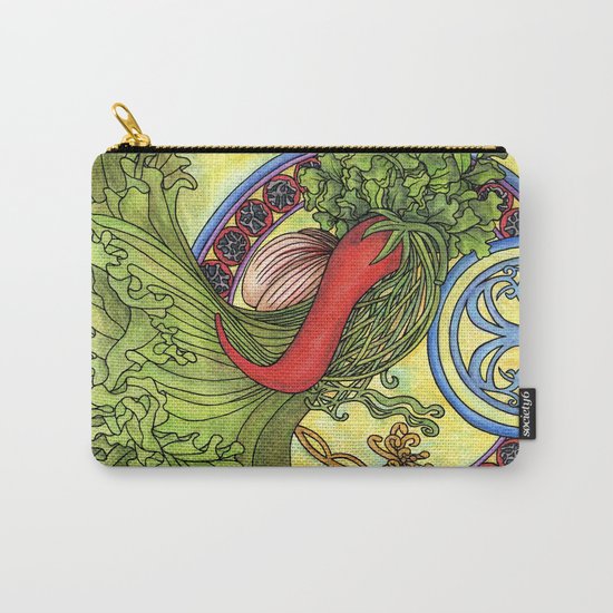 Art nouveau. Spices and vegetables Carry-All Pouch