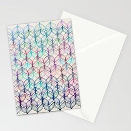 Mermaid's Braids - a colored pencil pattern Stationery Cards