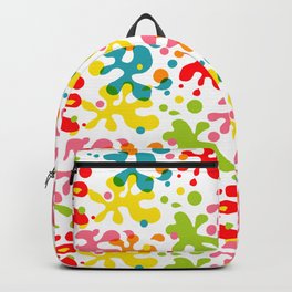 Fun color splats Backpack