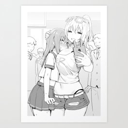 Anime Girl Art Prints For Any Decor Style Society6,Sketch Drawings Of Womens Body Shapes