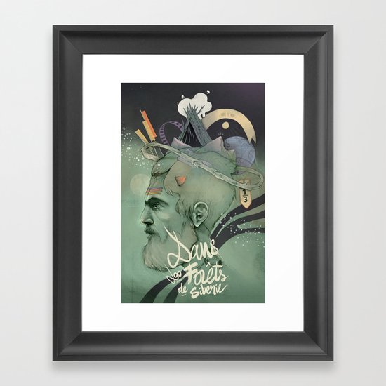 The traveler dreams Framed Art Print