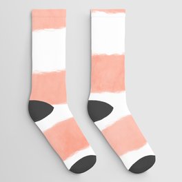 Watercolor Vertical Lines With White 44 Socks