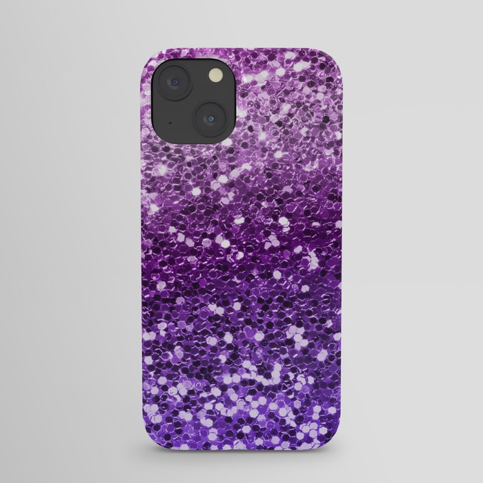 Mermaid Glitters Sparkling Purple Cute Girly Texture iPhone Case