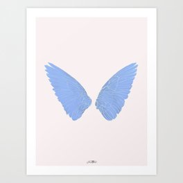 angel wings Art Print