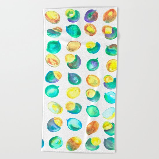 Guinep Sweet Tropical Kiwi Fruit Beach Towel