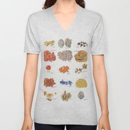 N.C. Mushrooms V Neck T Shirt