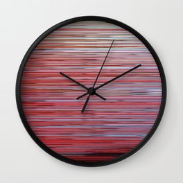 Red line pattern Wall Clock