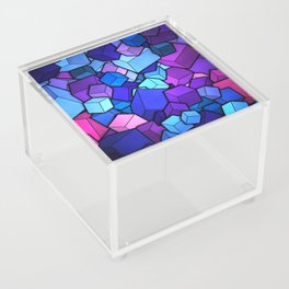 Assorted Color Cube Geometry 3D Acrylic Box