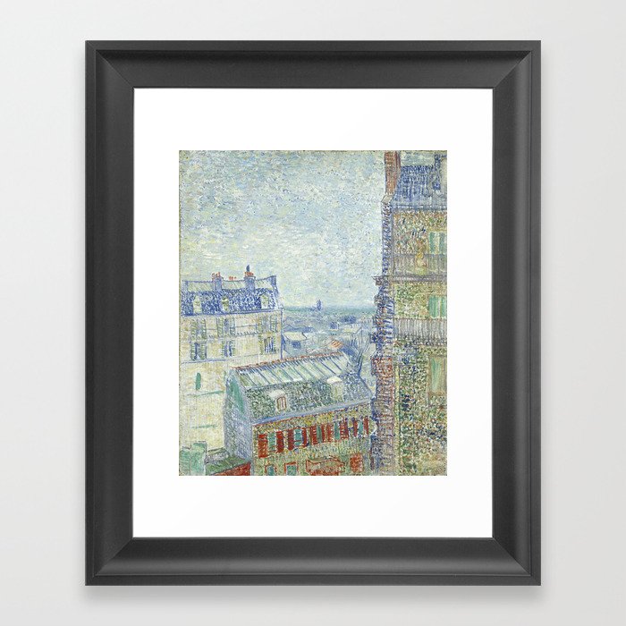 Van Gogh - View from Theo’s Apartment, 1887 Framed Art Print