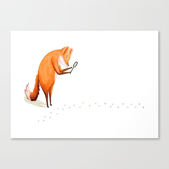 Foxy Detective Canvas Print