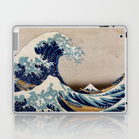 Under the Great Wave by Hokusai Laptop & iPad Skin