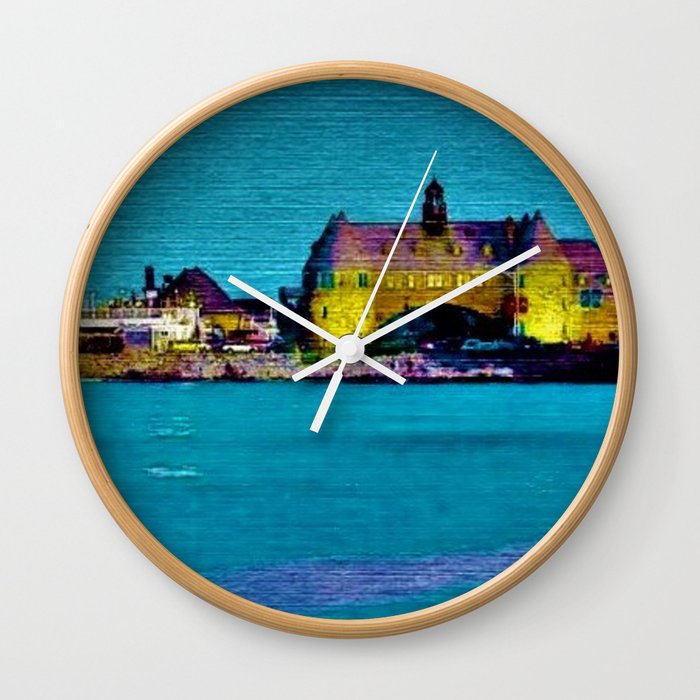 Narragansett Towers & Coastguard House Landscape Wall Clock