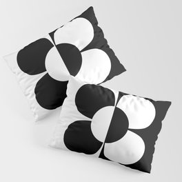 Retro 1960's Op-Art Flower Pillow Sham