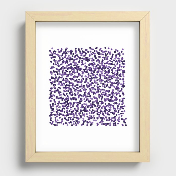 Color Rain Purple Recessed Framed Print