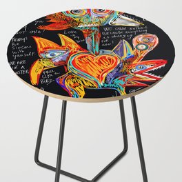 Live your dreams Street Art Graffiti African Side Table