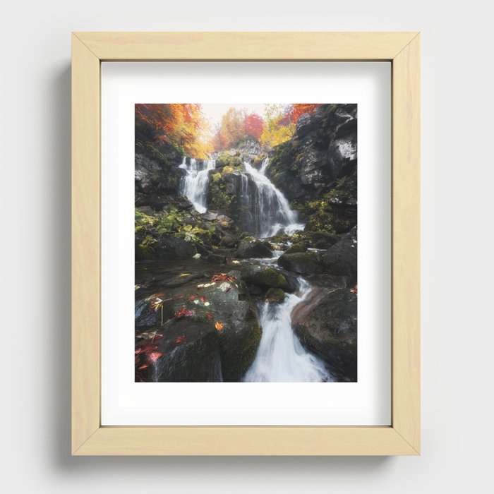 Dardagna Falls Recessed Framed Print