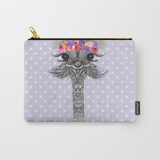 OSTRICH - FLOWER GIRL II Carry-All Pouch