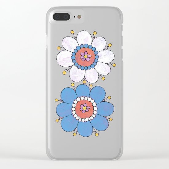 Flowers Clear iPhone Case