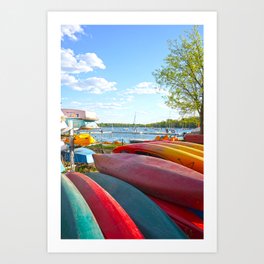 Minneapolis Canoes | Travel Photography | Minnesota Art Print
