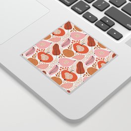 Abstract Peaches Sticker