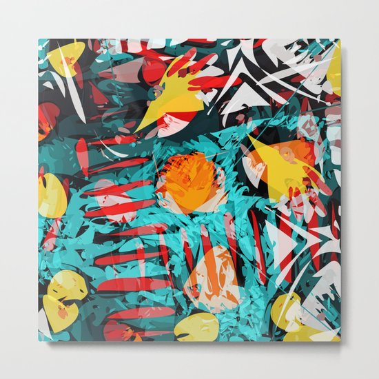 abstract colored chaos Metal Print