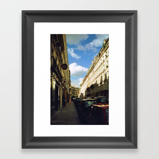 Paris in 35mm Film: Rue Malher in Le Marais Framed Art Print