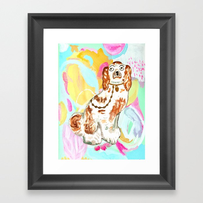 BETTY ON ABSTRACT Framed Art Print
