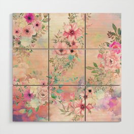 Botanical Fragrances in Blush Cloud Wood Wall Art