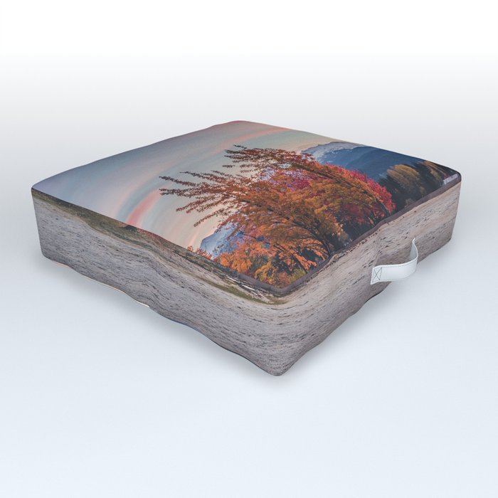 Fall Sunrise at Rainbow Park in Whistler, British Columbia, Canada Outdoor Floor Cushion