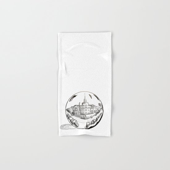 City in a glass ball Hand & Bath Towel