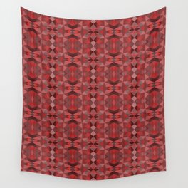 Red Abstract Wall Tapestry