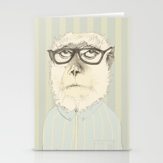 monkey gafapasta Stationery Cards