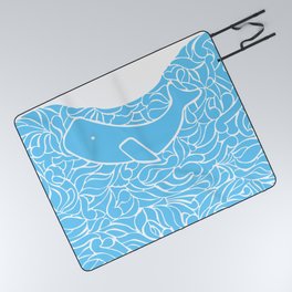 Whale and Waves Picnic Blanket