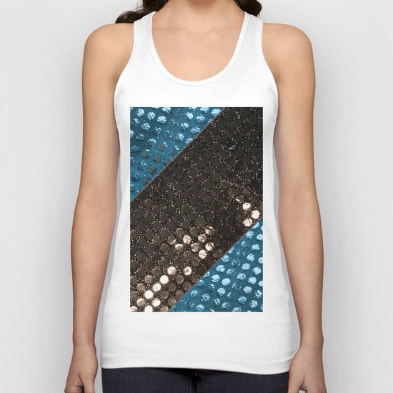 Shiny glitter #3 #Mixed #Black #Aqua #decor #art #society6 Unisex Tank Top