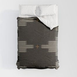 Southwestern Minimalist Black & White Comforter