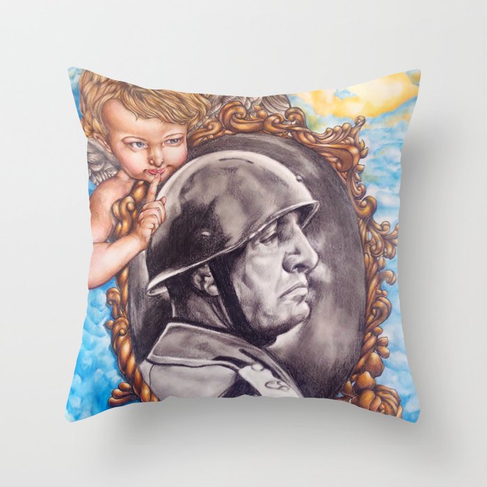 COME BACK OR LEAVE By Davy Wong Throw Pillow