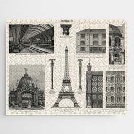 Cast - Iron Architecture (1894, a collection of iron made architectural designs, notably the Eiffel Tower Jigsaw Puzzle