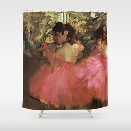 Dancers In Pink 1885 By Edgar Degas | Reproduction | Famous French Painter Shower Curtain