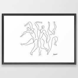 Picasso - Etude Pour Mercure, (Dancing men) 1924 Framed Art Print | Digital, Artsy, Graphicdesign, Picassoart, Picassodrawings, Picassoartwork, Picassoguernica, Drawings, Picassocutouts, Forsale 