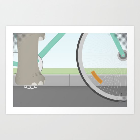 Elephants Can Ride Bicycles Too Art Print