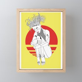 Android Girl Framed Mini Art Print