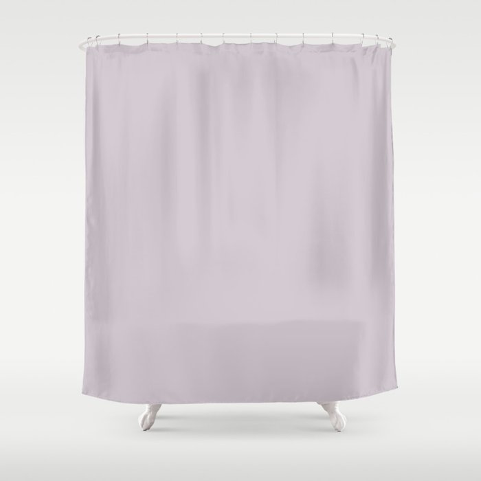 Periwinkle Pastel Purple Solid Color Pairs W/ Behr Paint's 2020 Trending Color Dusty Lilac N110-1 Shower Curtain