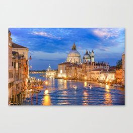 Venice Canal - A colorful present for someone who loves Italy, Italian city and culture and gondola! Canvas Print