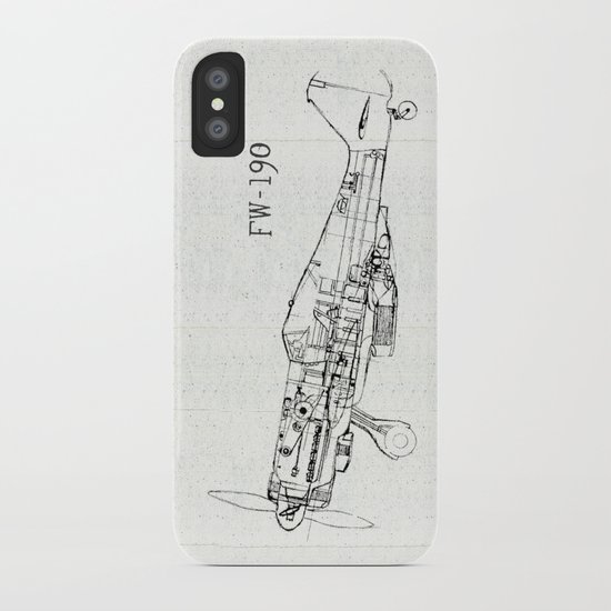 FW - 190 ( B & W) iPhone Case