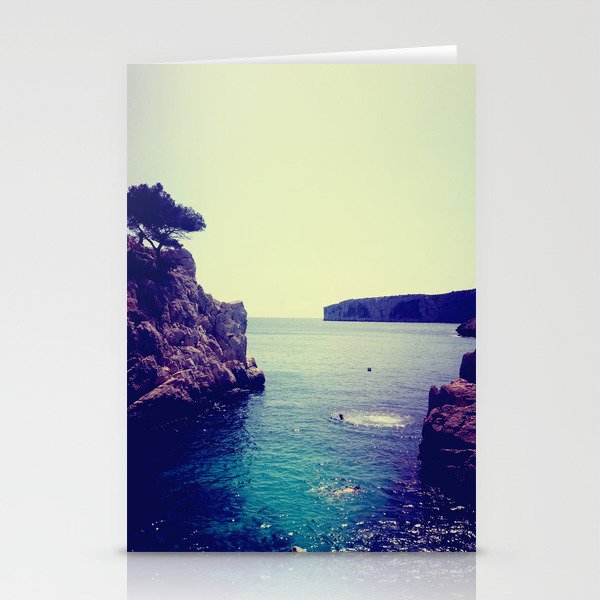Les Calanques de Marseille - by Cheryl Gerhard Stationery Cards