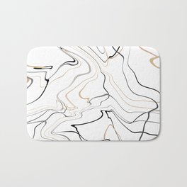 Simple and functional marble design Bath Mat