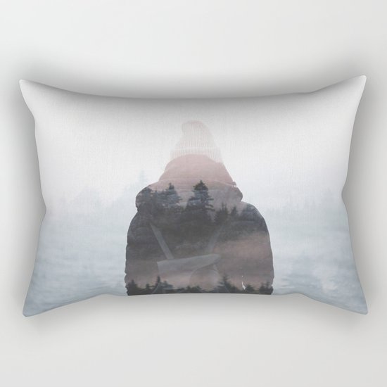 All your weight falls on me Rectangular Pillow