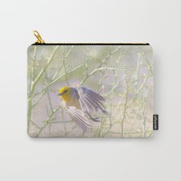 Verdin in Flight by Reay of Light Carry-All Pouch