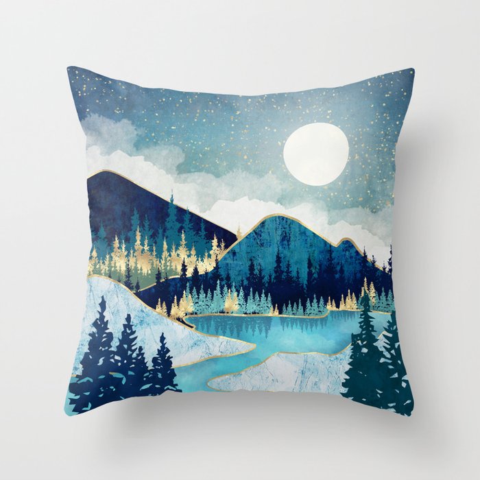 Morning Stars Throw Pillow