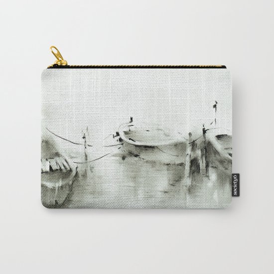 boats on the river Carry-All Pouch